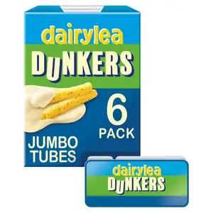 Dairylea Dunkers Jumbo Tubes Cheese Snacks Pack x6 246g