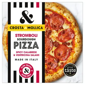 Crosta & Mollica Stromboli Sourdough Pizza Spicy Salami & Pepperoni 447g