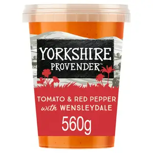 Yorkshire Provender Tomato & Red Pepper Soup with Yorkshire Wensleydale Cheese 560g