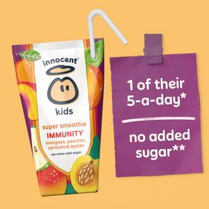 Innocent Kids Mangoes, Peaches & Apricots Super Smoothies 4 x 150ml - gallery image 3