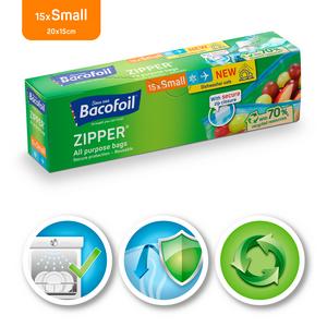 Bacofoil Zipper All Purpose Protect Small Bags x15 - gallery image 2