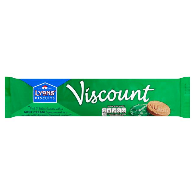 Lyons Viscount Mint Chocolate Biscuit 7 Pack