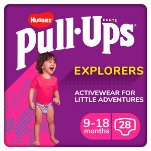 Pull Ups Explorers Girl, 9-18 Months, x28