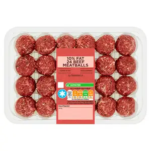 Sainsbury's British or Irish 10% Fat 24 Meatballs 700g