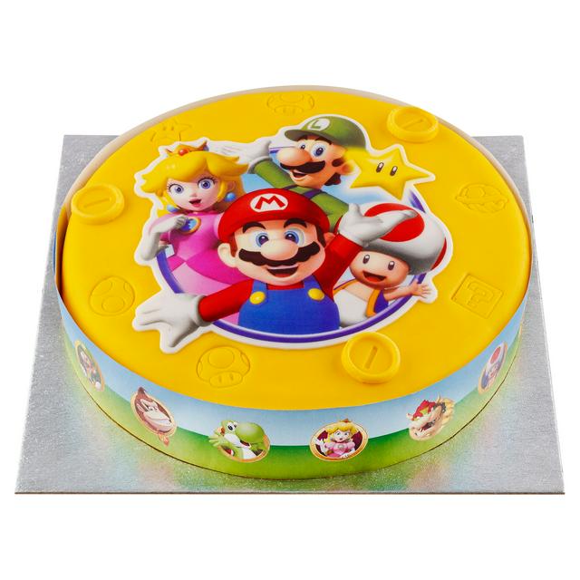 Mario Celebration Cake 874g Serves 16 Sainsbury S