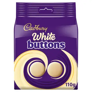 Cadbury White Giant Buttons Chocolate Bag 110g