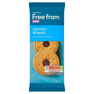 Sainsbury's Free From Jammy Wheel Biscuits 142g