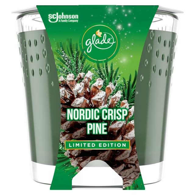 Glade candle 224g large candle Nordic Crisp Pine