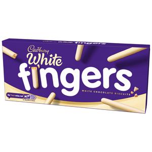 Cadbury Fingers White Chocolate Covered Biscuits 114g - gallery image 3