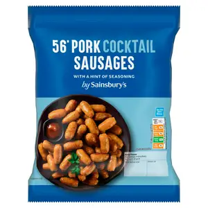 Sainsbury's Pork Cocktail Sausages x56 672g