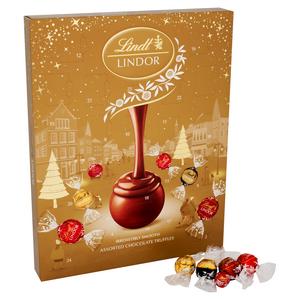 Lindt Lindor 233g Assorted Gold Advent Calendar - gallery image 2