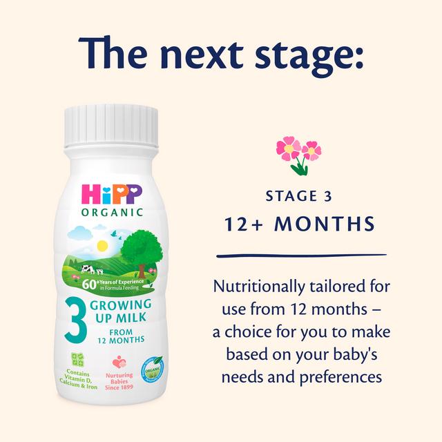 HiPP Organic Follow On Baby Milk Ready to Feed Liquid Formula