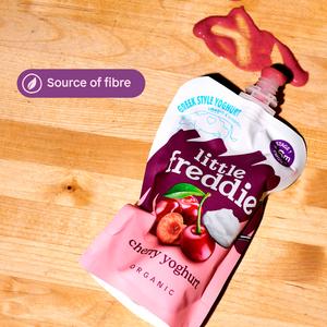 Little Freddie Organic Cherry Greek Style Yoghurt Baby Food Pouch 6+ Months 100g - gallery image 5