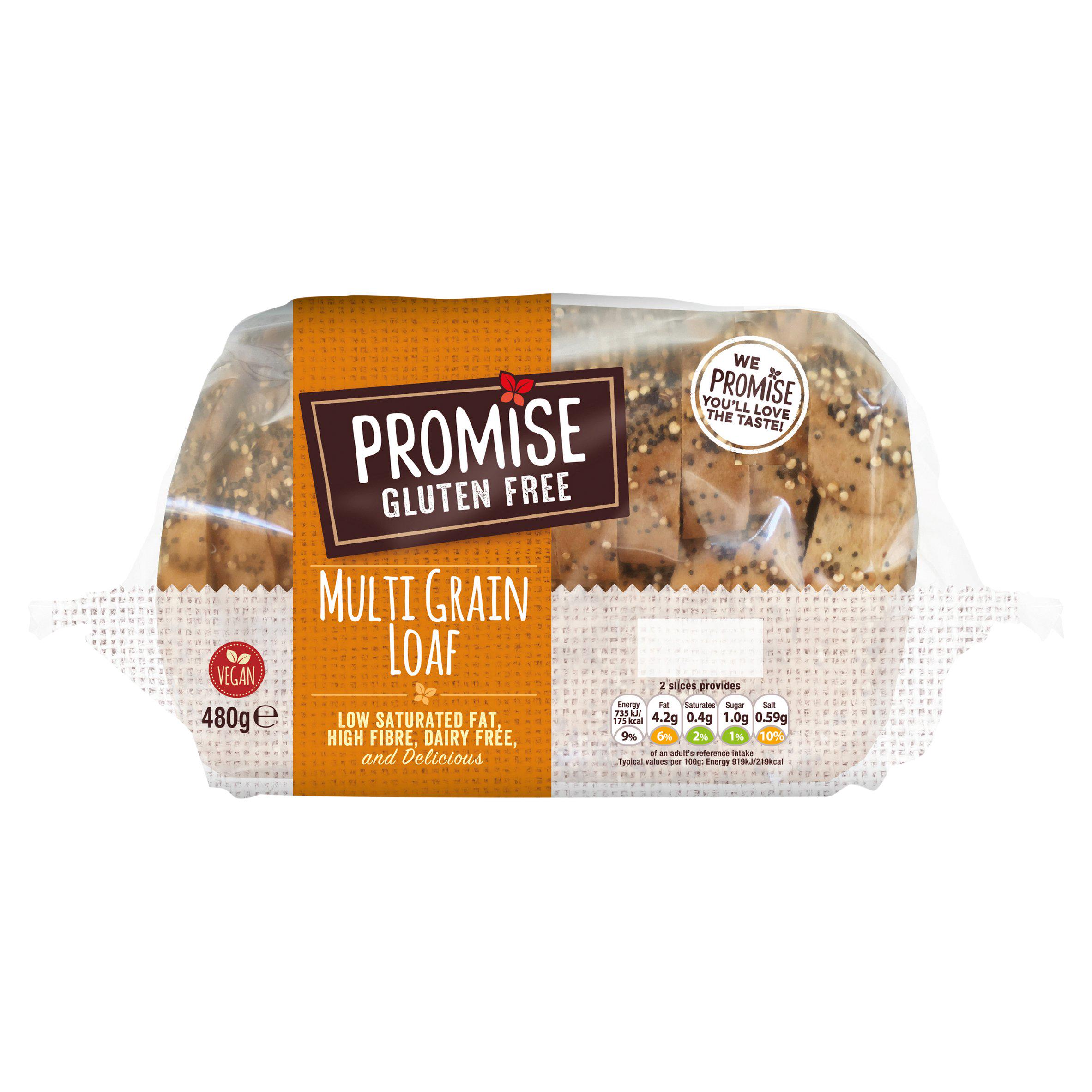 Promise Gluten Free Multigrain Loaf Bread 480g