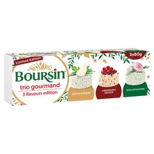 Boursin Trio Gourmand, Limited Edition 3x80g