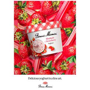 Bonne Maman 450g Rhubarb & Strawberry Fruit Yoghurt - gallery image 2