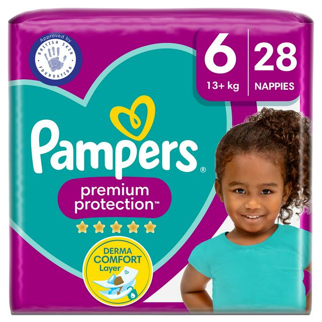 Pampers Premium Protection Essential Pack Nappies Size 6, 13kg+