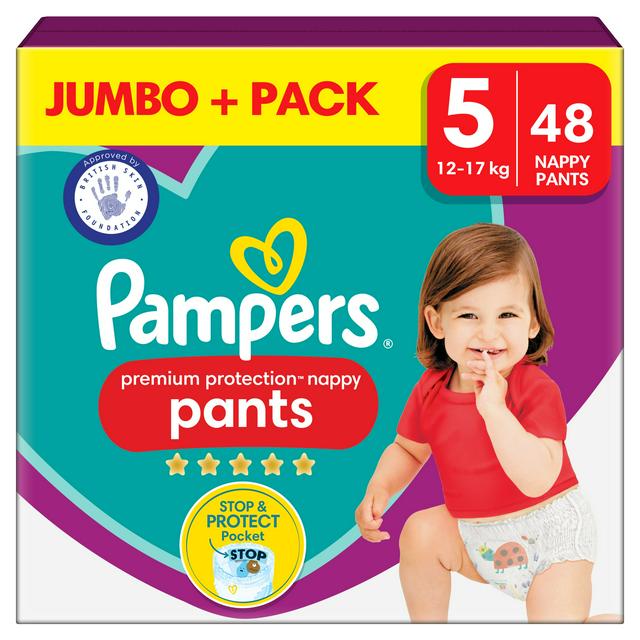 Pampers Active Fit Size 5 Nappy Pants Pack of 54 training pants toddler  potty training flexi nappies size five  Home Bargains