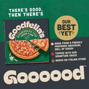 Goodfella's 351g Cheese & Ham Stonebaked Thin Pizza - gallery image 3