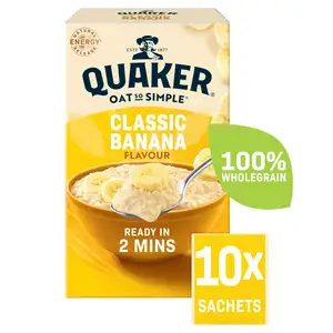 Quaker Oat So Simple Classic Banana Porridge Sachets 10x34.8g