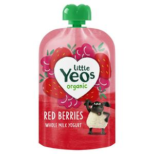 Yeo Valley Organic Little Yeos Red Berries Kids Yogurt Pouch...