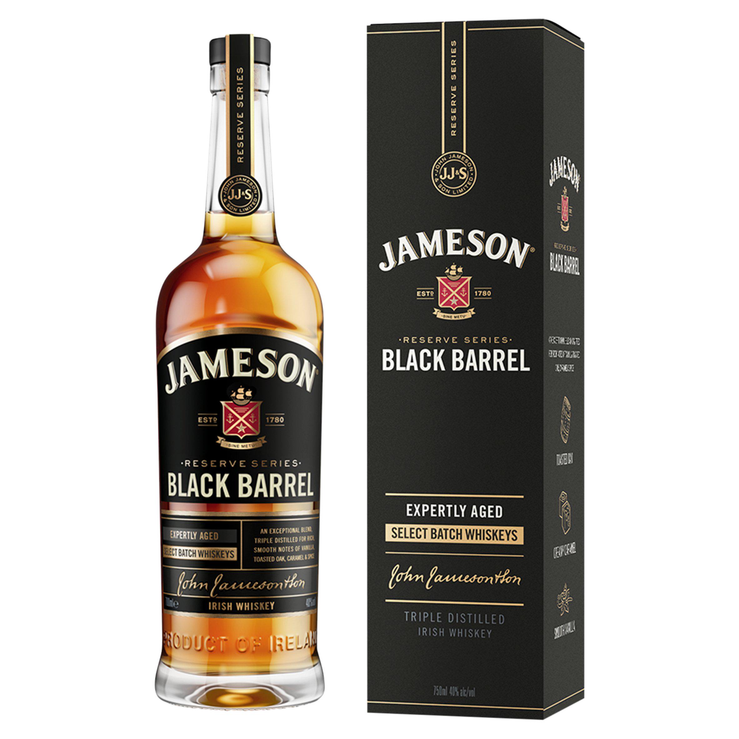 Jameson Black Barrel Triple Distilled Irish Whiskey 70cl