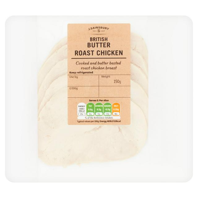 Sainsbury's Roast British Chicken Breast sliced 360g (Ready to Eat)