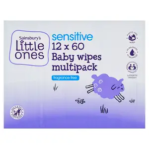 Little Ones Fragrance Free Baby Wipes 12x60