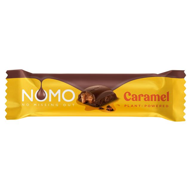 NOMO Vegan & Free From Caramel Chocolate Bar 38g - gallery image 1