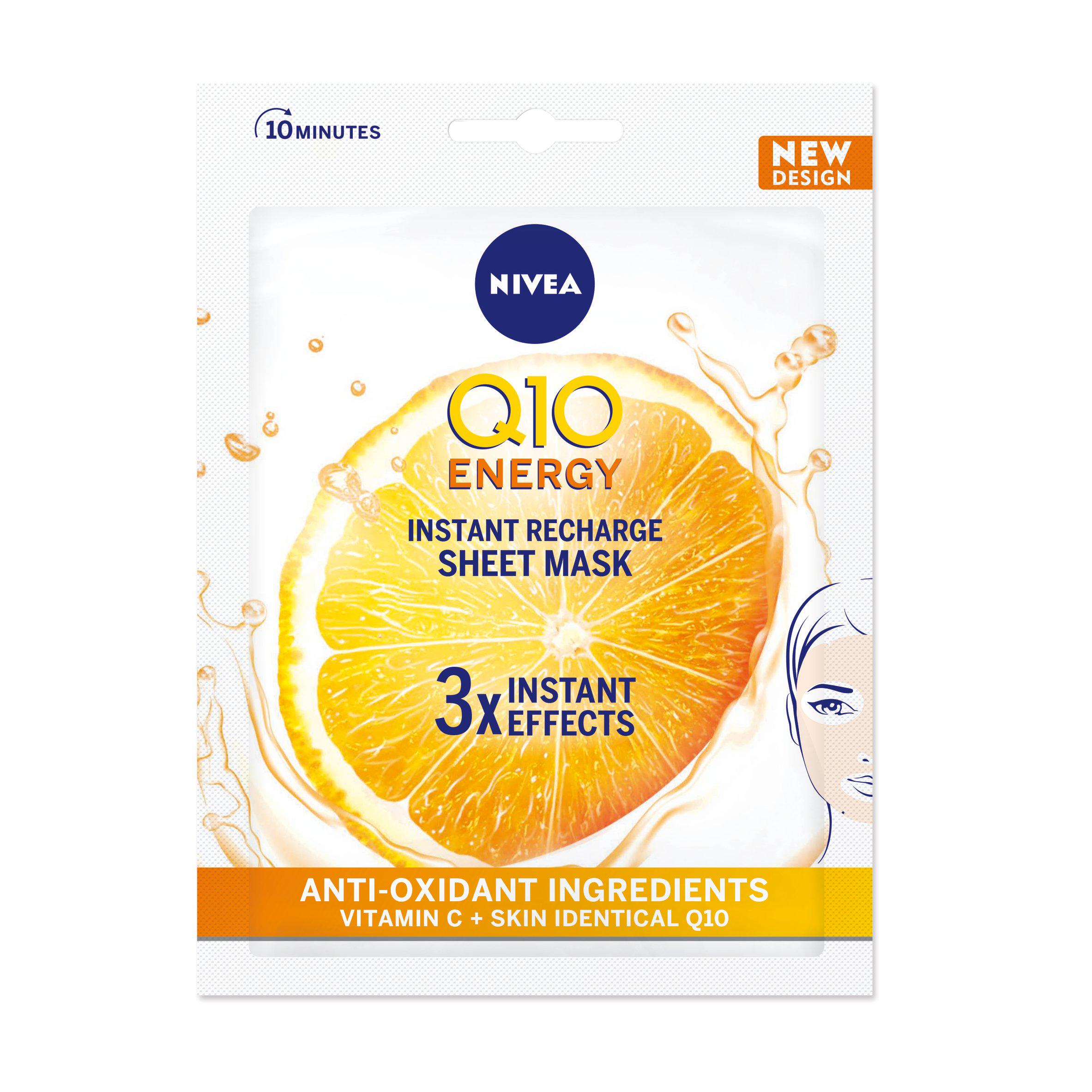 Anti-Wrinkle Face Sheet Mask with Q10 and Vitamin C 1 Sheet