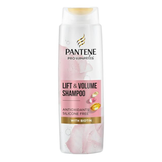 Pantene Pro-V Lift & Volume Silicone Free Shampoo with Biotin & Rose Water  400ml