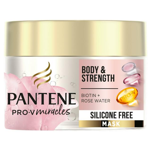 Pantene Pro-V Body & Strength Silicone Free Hair Mask with Biotin & Rose  Water 160ml | Sainsbury's