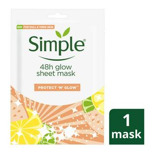 thumbnail image 2 of Simple Kind To Skin Ultra Calming Sheet Mask 1 Pc Ingredients And Reviews 2 of 13