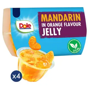 Dole Fruit in Jelly Mandarins in Orange Flavour Jelly x4 492g