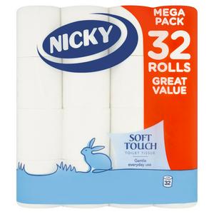 Sainsbury's Super Soft White Toilet Tissue Double Rolls 8 equals 16 Rolls