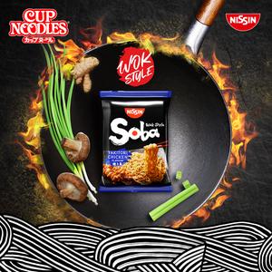 Nissin Soba Classic Wok Style Stir Fry Noodles 109g - gallery image 2
