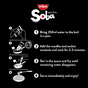 Nissin Soba Classic Wok Style Stir Fry Noodles 109g - gallery image 3