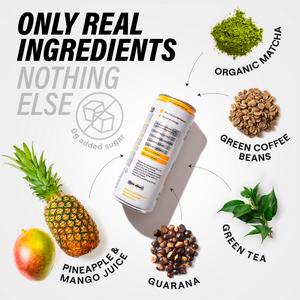Brite Natural Focus + Energy Sparkling Pineapple Mango 330ml - gallery image 6