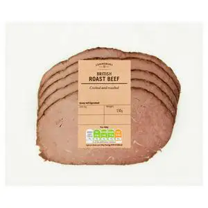 Deli Express Roast Cooked British Beef Slices x5 130g