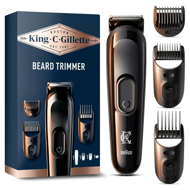 King C Gillette Cordless Men's Beard Trimmer/Hair Clipper Kit | Sainsbury's