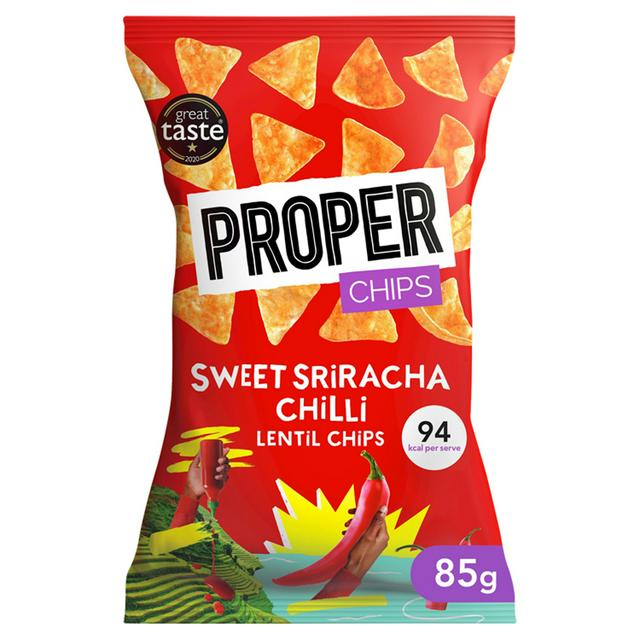 Properchips Sweet Sriracha Chilli Lentil Chips 85g