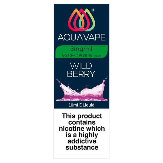 Aqua Vape Liquid Refill Wild Berry 3mg - gallery image 1