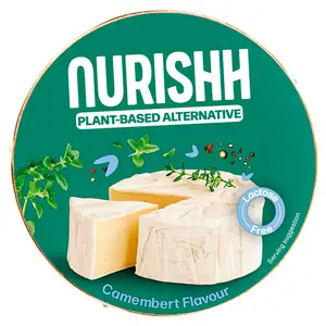 Nurishh Camembert Flavour Vegan Cheese Alternative 140g