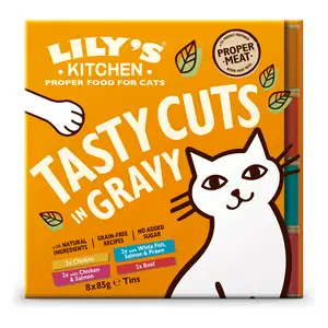 Lily's Kitchen Tasty Cuts in Gravy Multipack Cat Food x8 85g