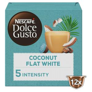 Almond or Oat Flat White Vegan Coffee Pods Plant NESCAFÉ Dolce Gusto Coconut