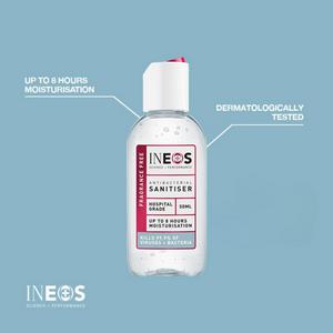 Ineos Antibacterial Anti Viral Hand Sanitiser Gel 50ml - gallery image 3