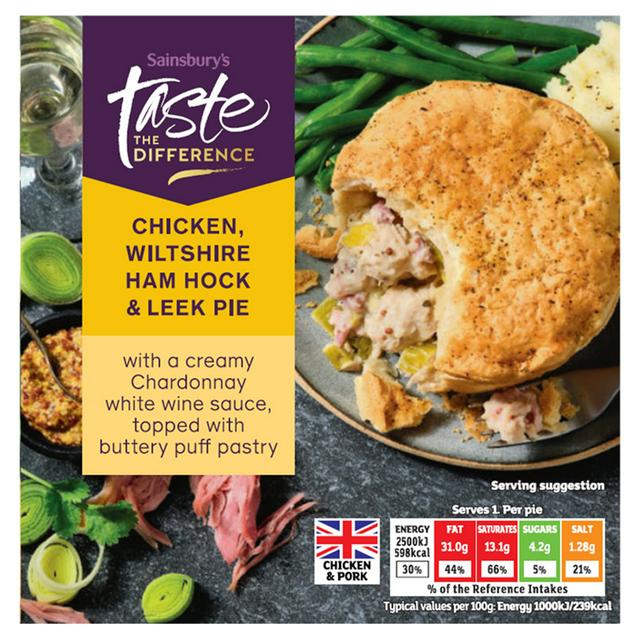 Sainsbury's Chicken Wiltshire Ham & Leek Pie, Taste the Difference 250g | Sainsbury's