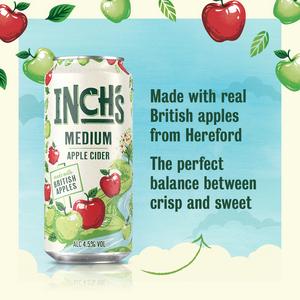 Inch's Medium Apple Cider 4.5% ABV Multipack Can 10 x 440ml - gallery image 2