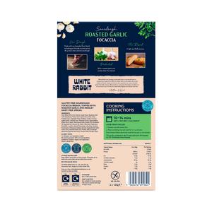 White Rabbit 2 x 125g Roasted Garlic Gluten Free Sourdough Focaccia - gallery image 2