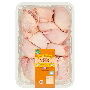 Sainsbury's British Fresh Chicken Skin on Thighs 2kg